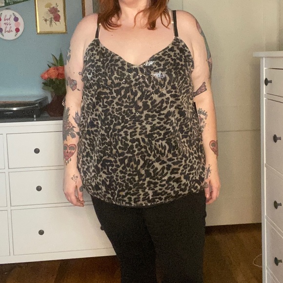 sequin top size 22